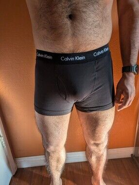 Calvin Klein Men's Black Cotton Trunks